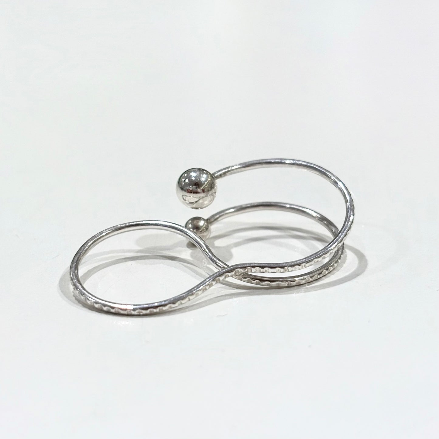 Silver925 2finger ring
