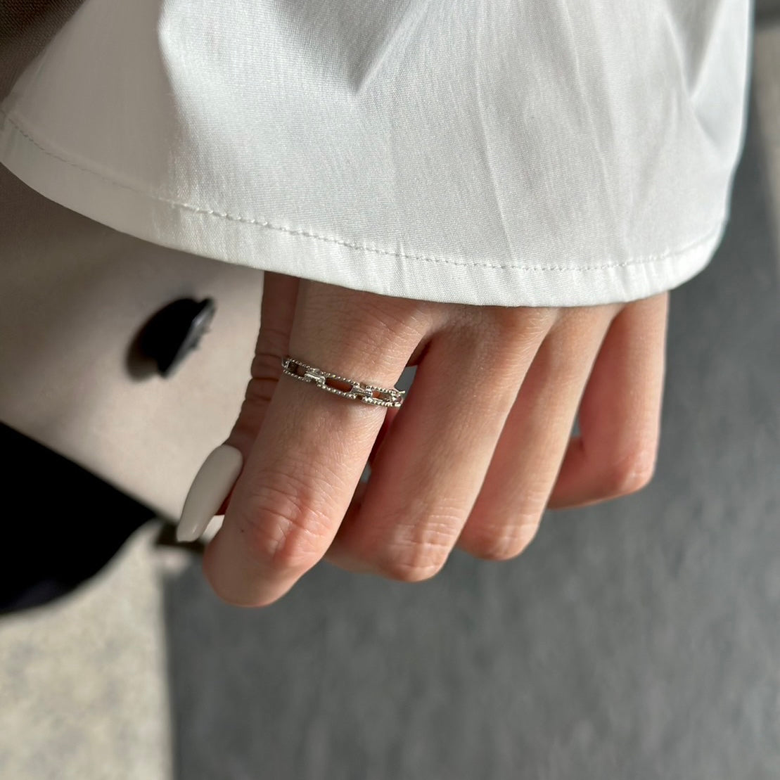 Silver925 plain ring 83