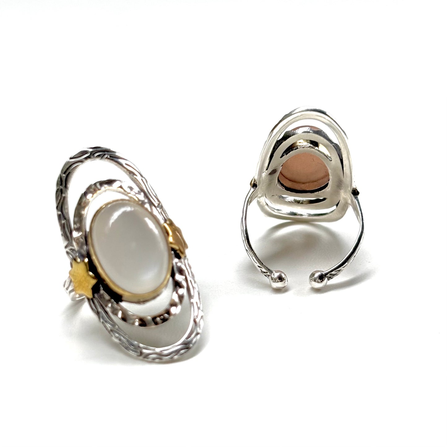 Silver925×Brass star design ring