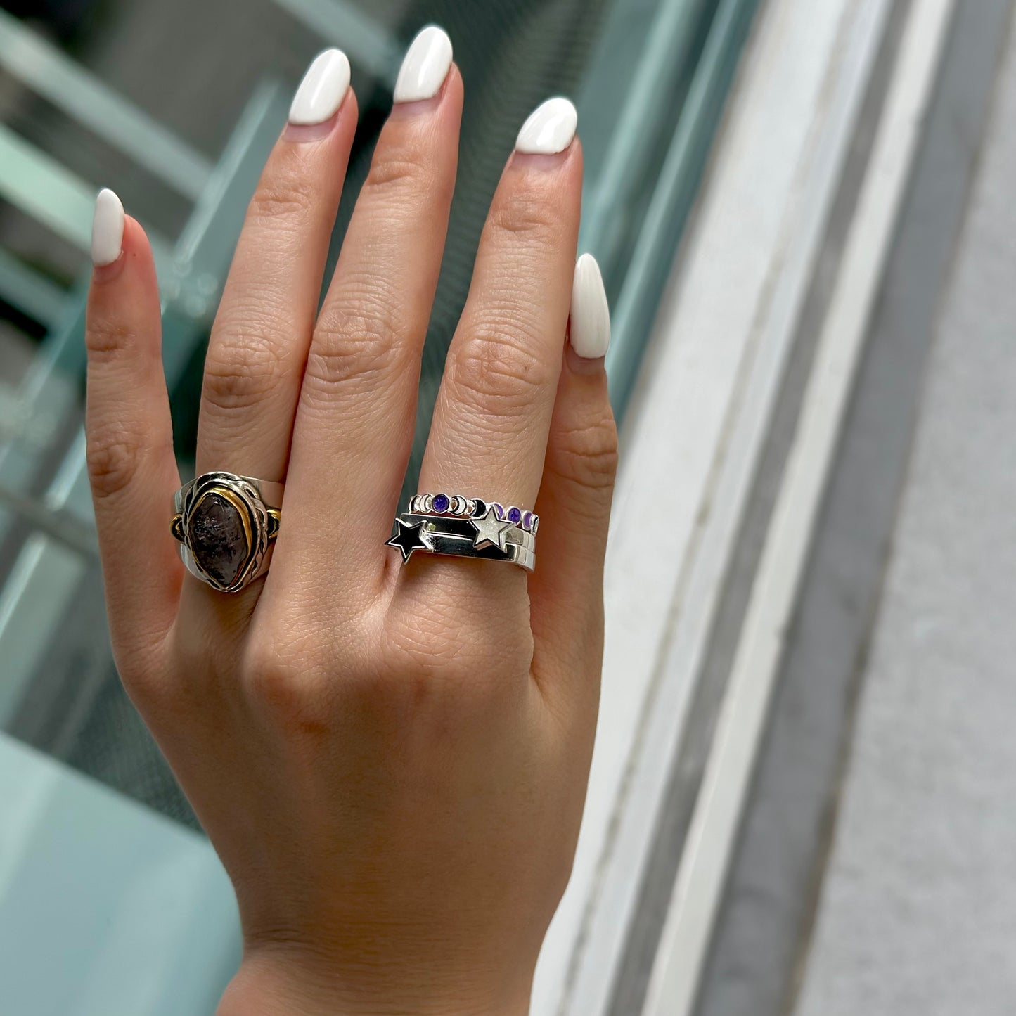 Star enamel ring 2