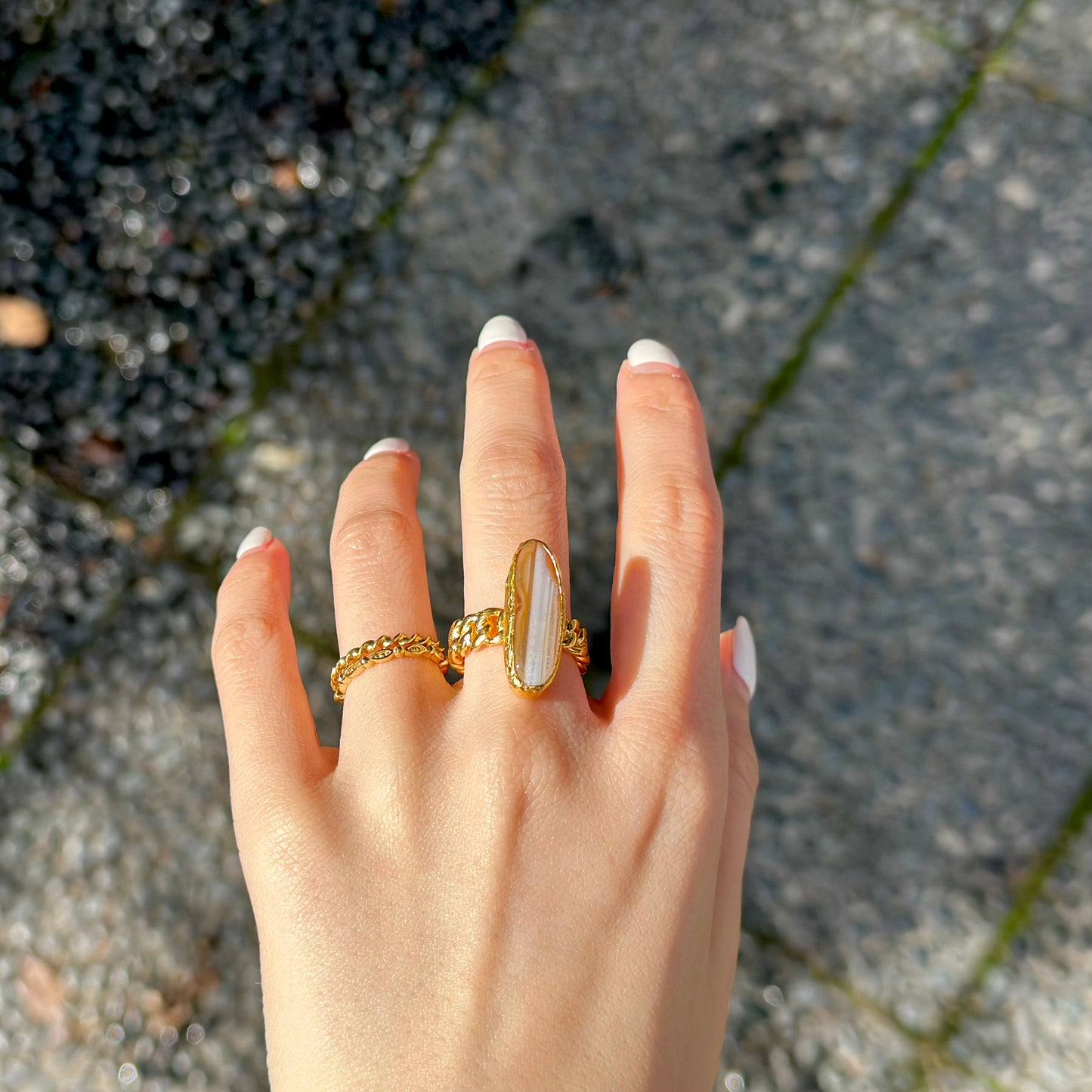 Brass design ring 3