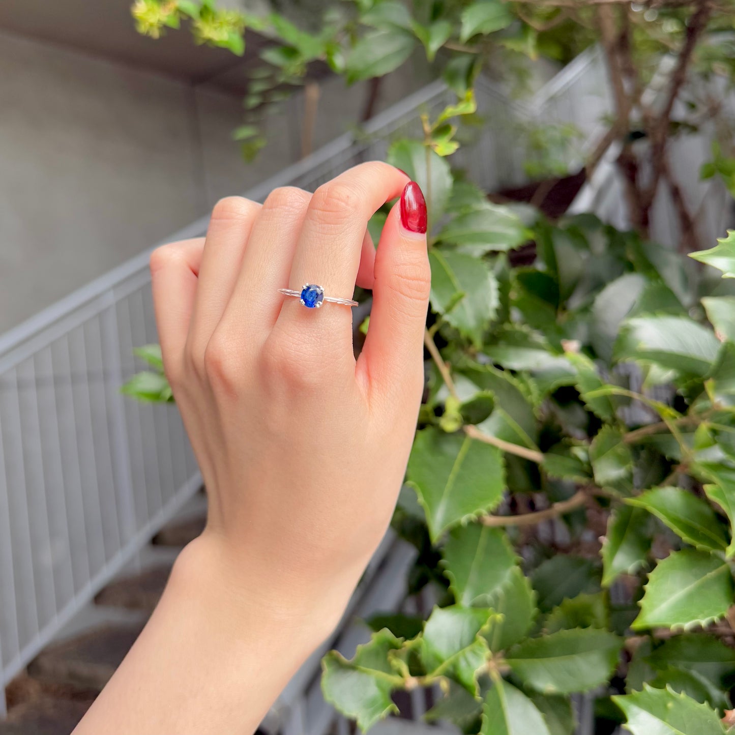 Heart design ring 〈Kyanite〉
