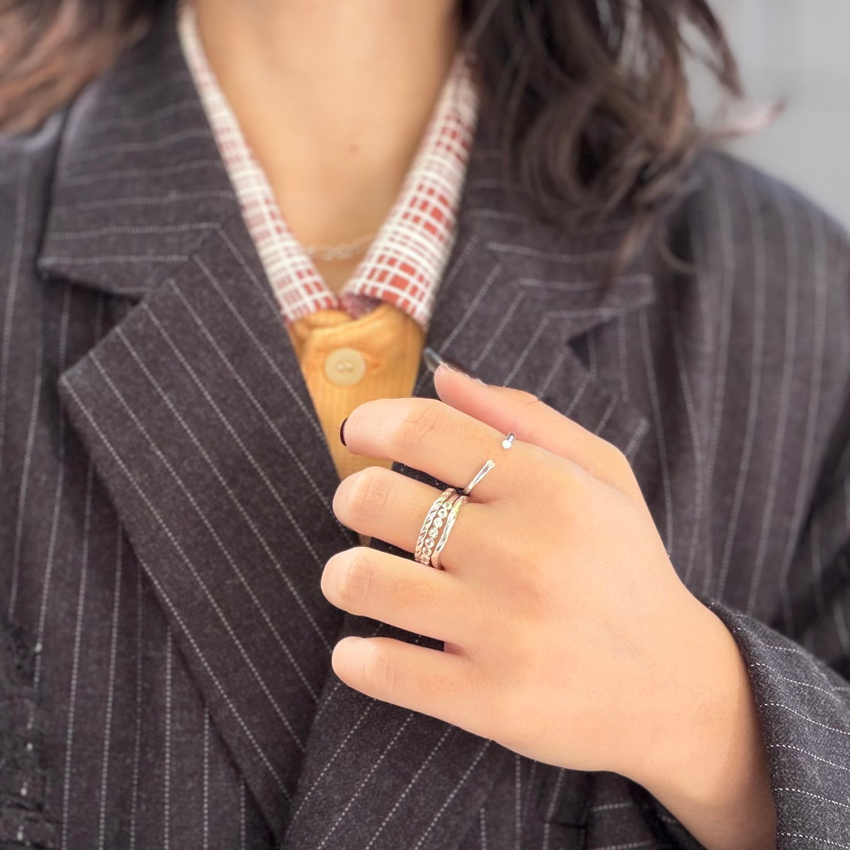 White topaz ring 12