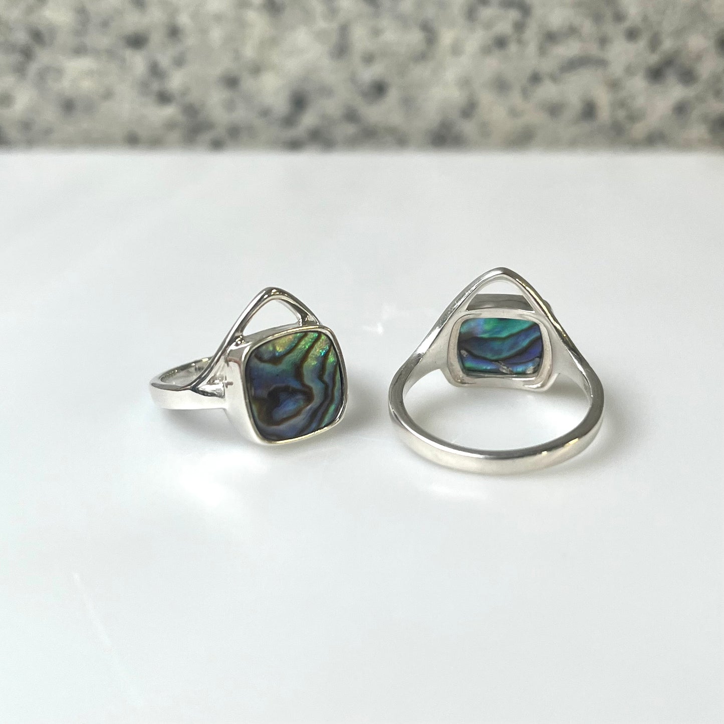 Abalone shell ring 3