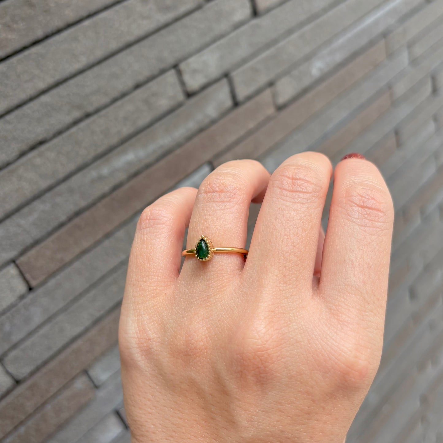 Brass petit ring 7