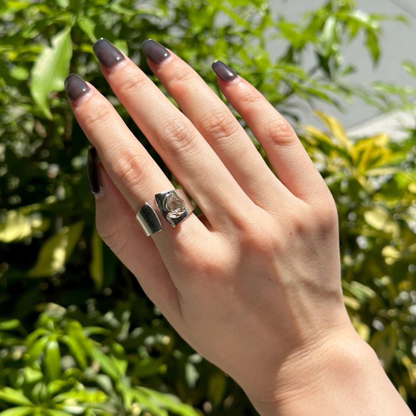 Herkimer diamond ring 1