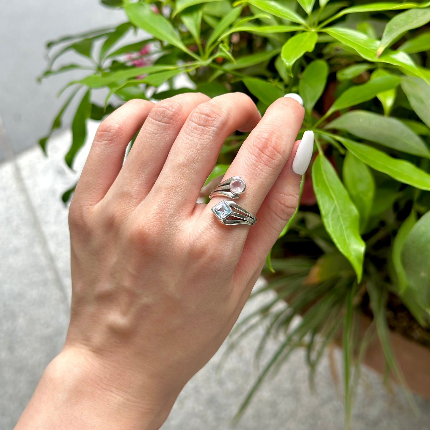 Silver925 2stone ring 13