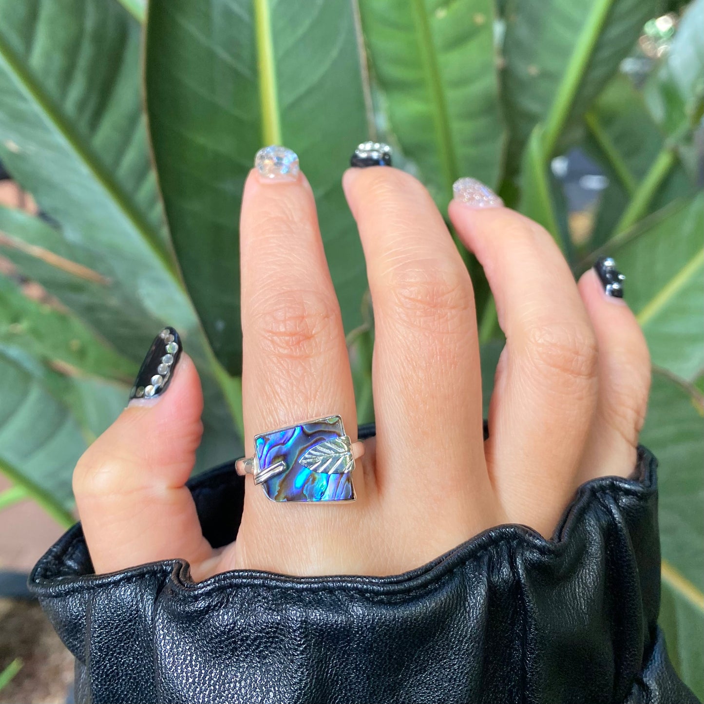 Abalone shell ring 4
