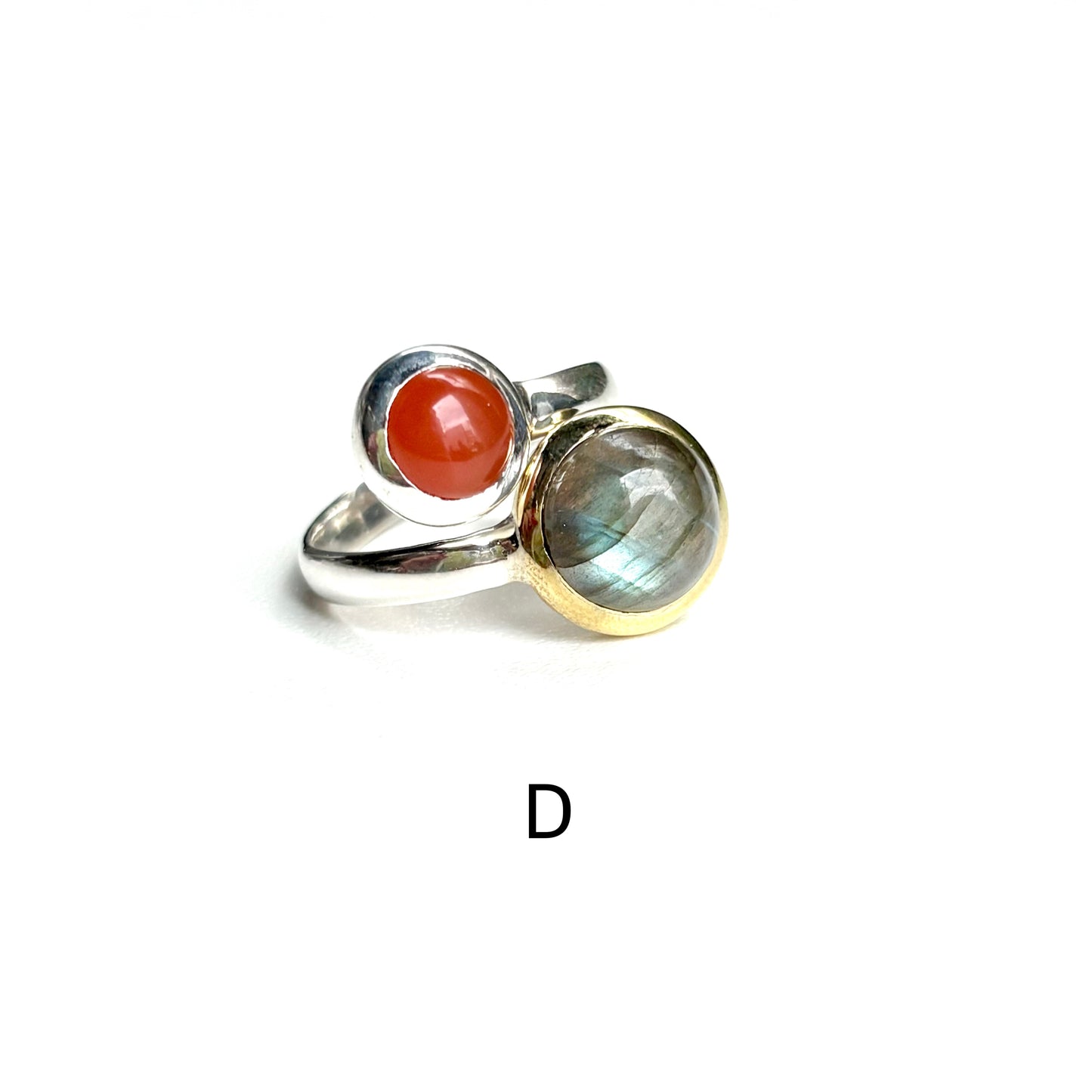 Silver925 2stone ring 9