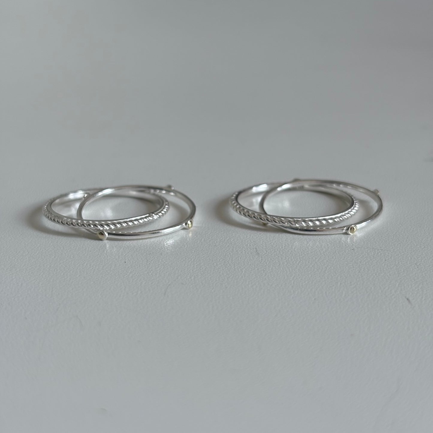【Biju mam poco】Silver925×18K plain ring