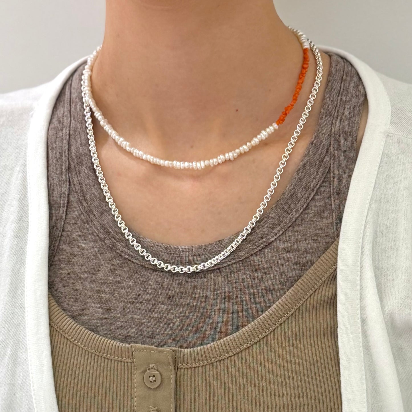 Brass Stone necklace