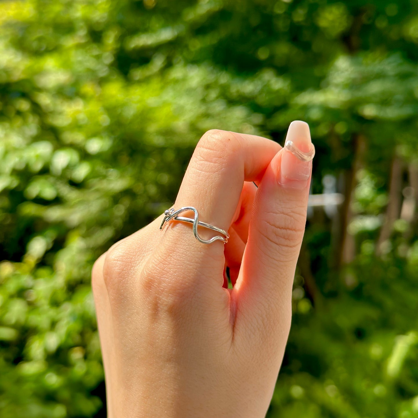 Silver925 plain ring 70