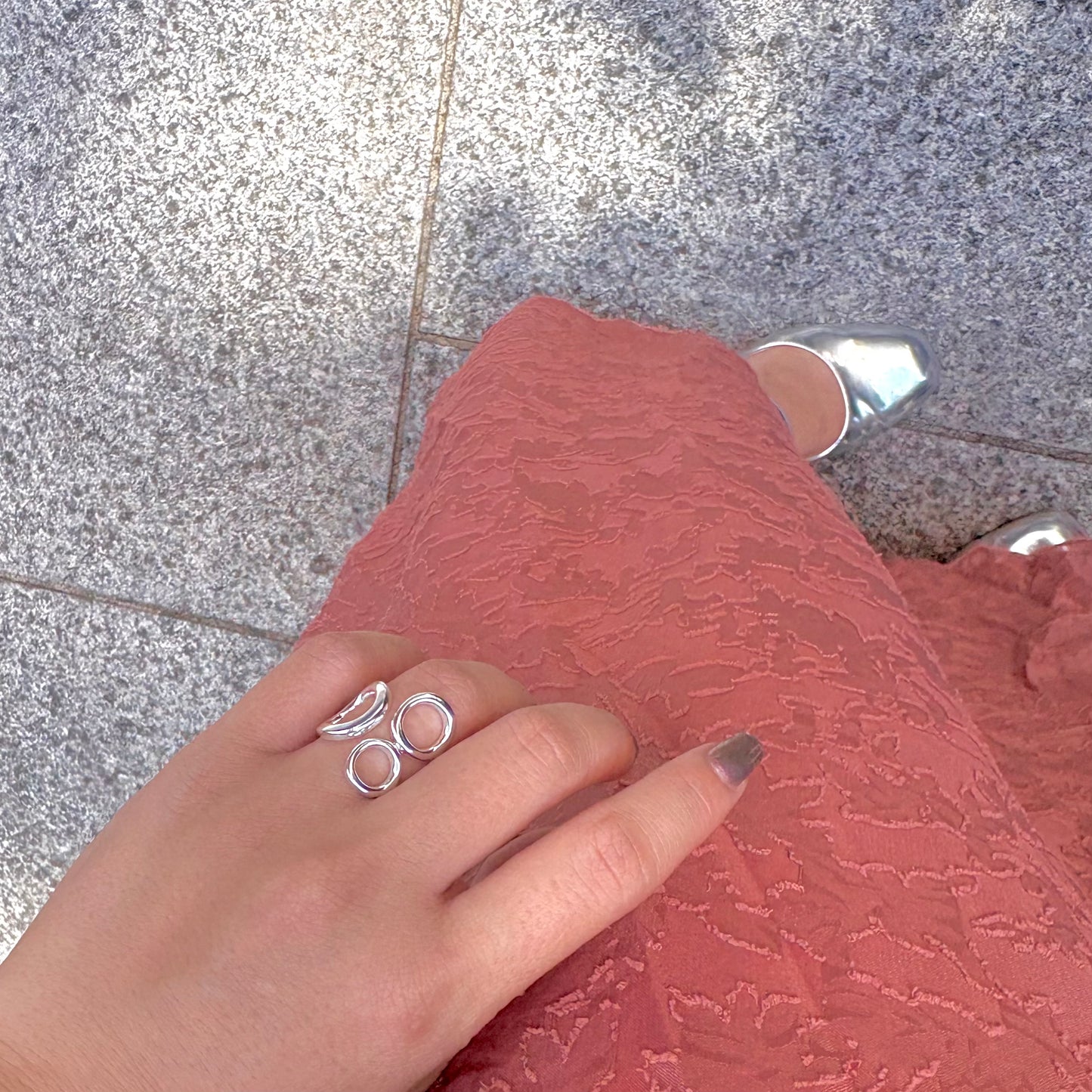 Silver925 plain ring 87
