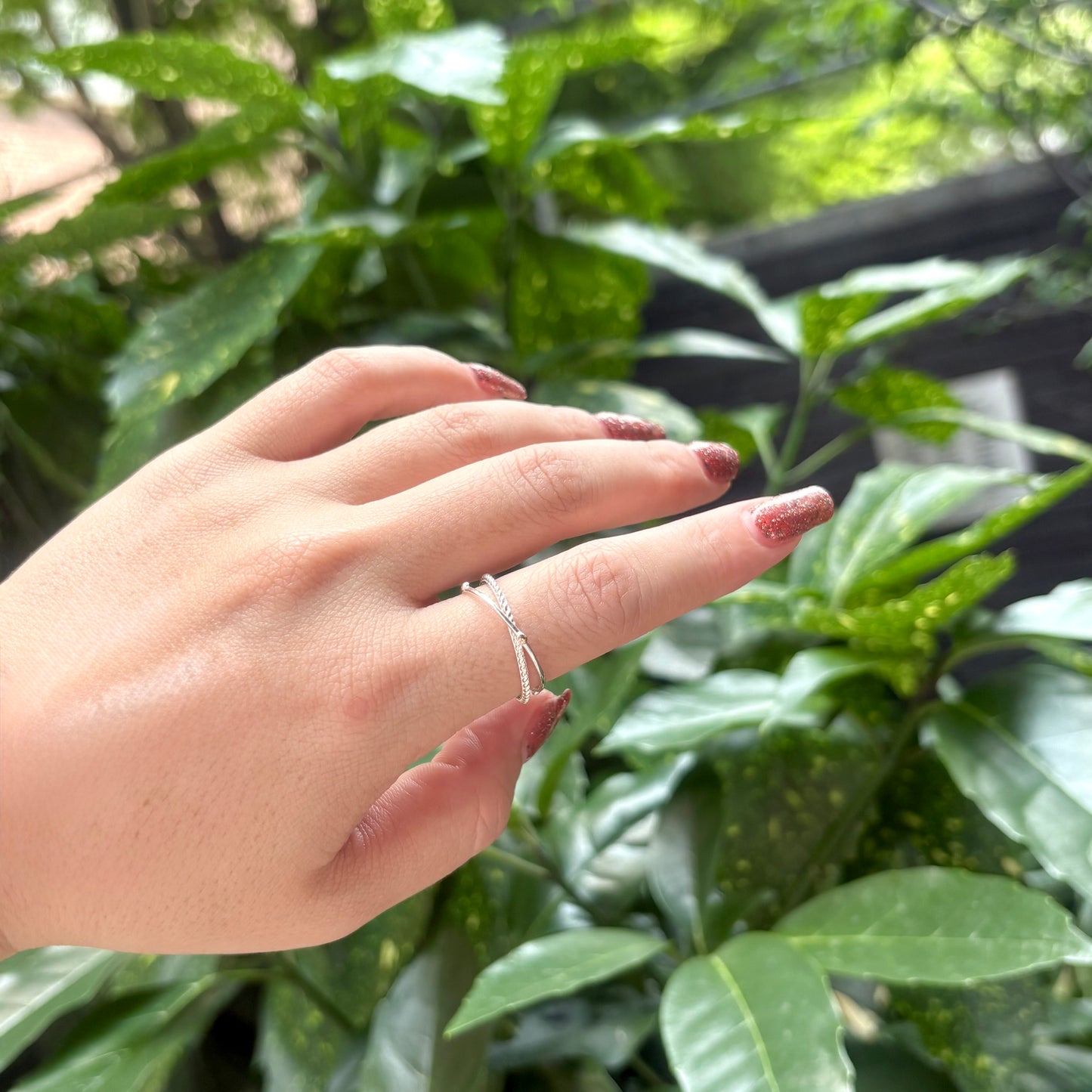 【Biju mam poco】Silver925×18K plain ring