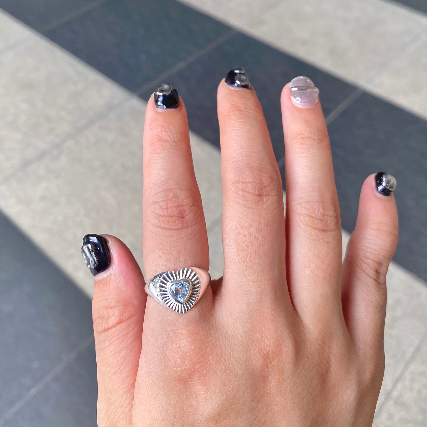 Heart design ring