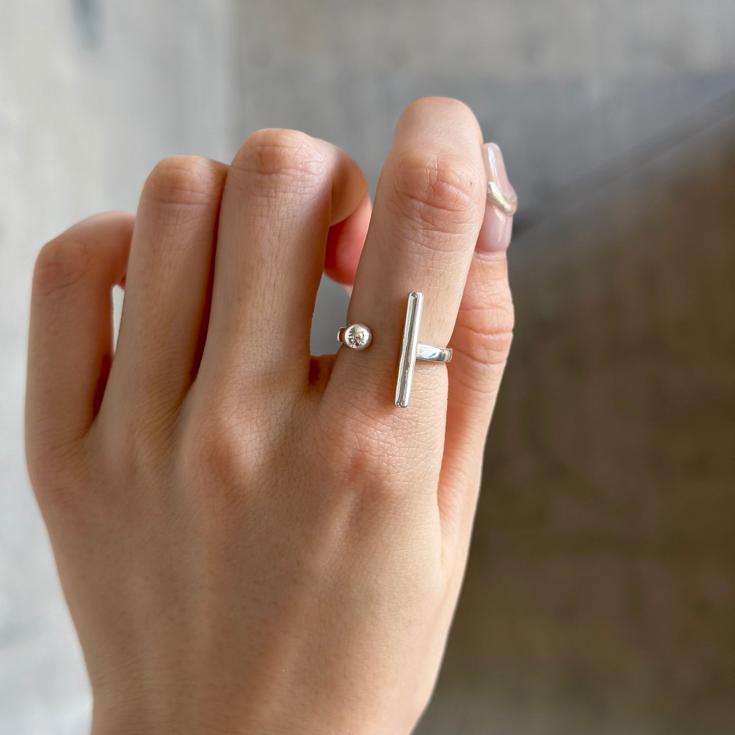 Silver925 plain ring 62