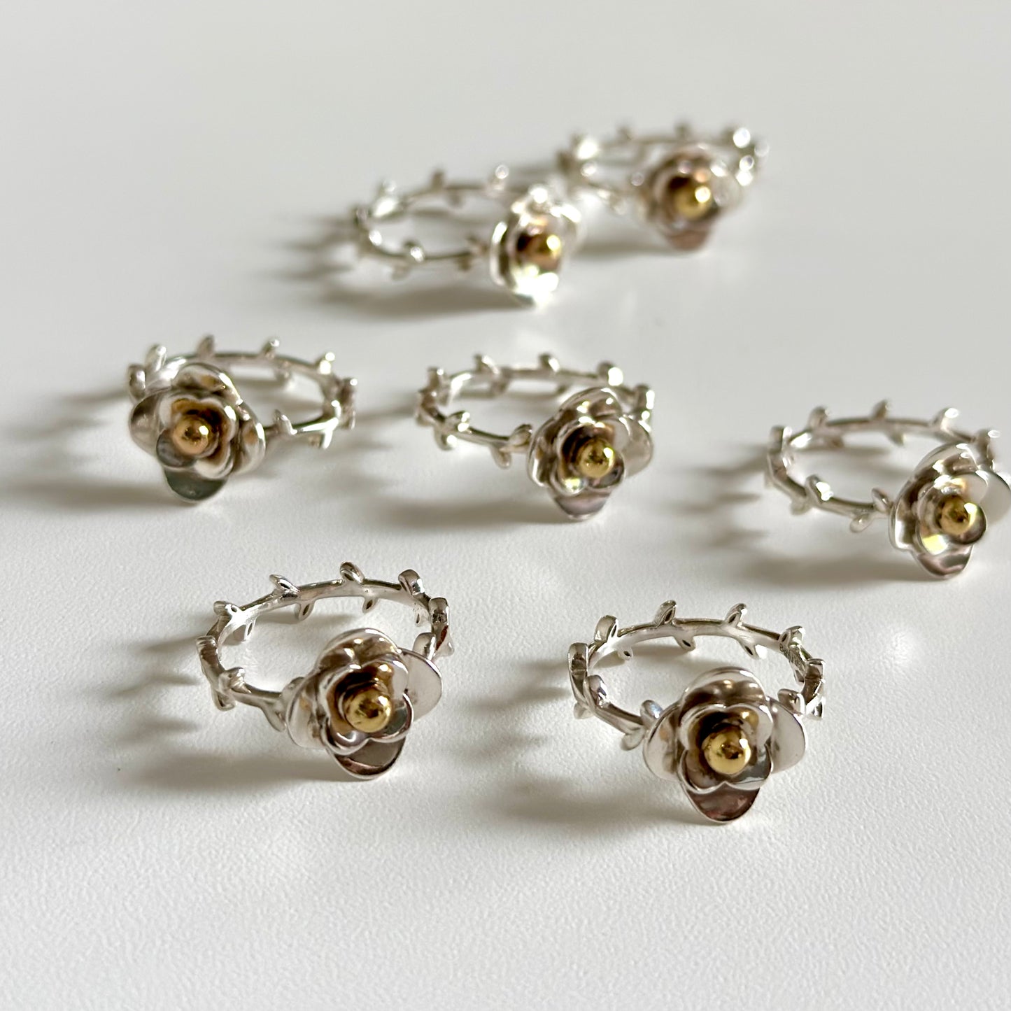 Flower plain ring 3