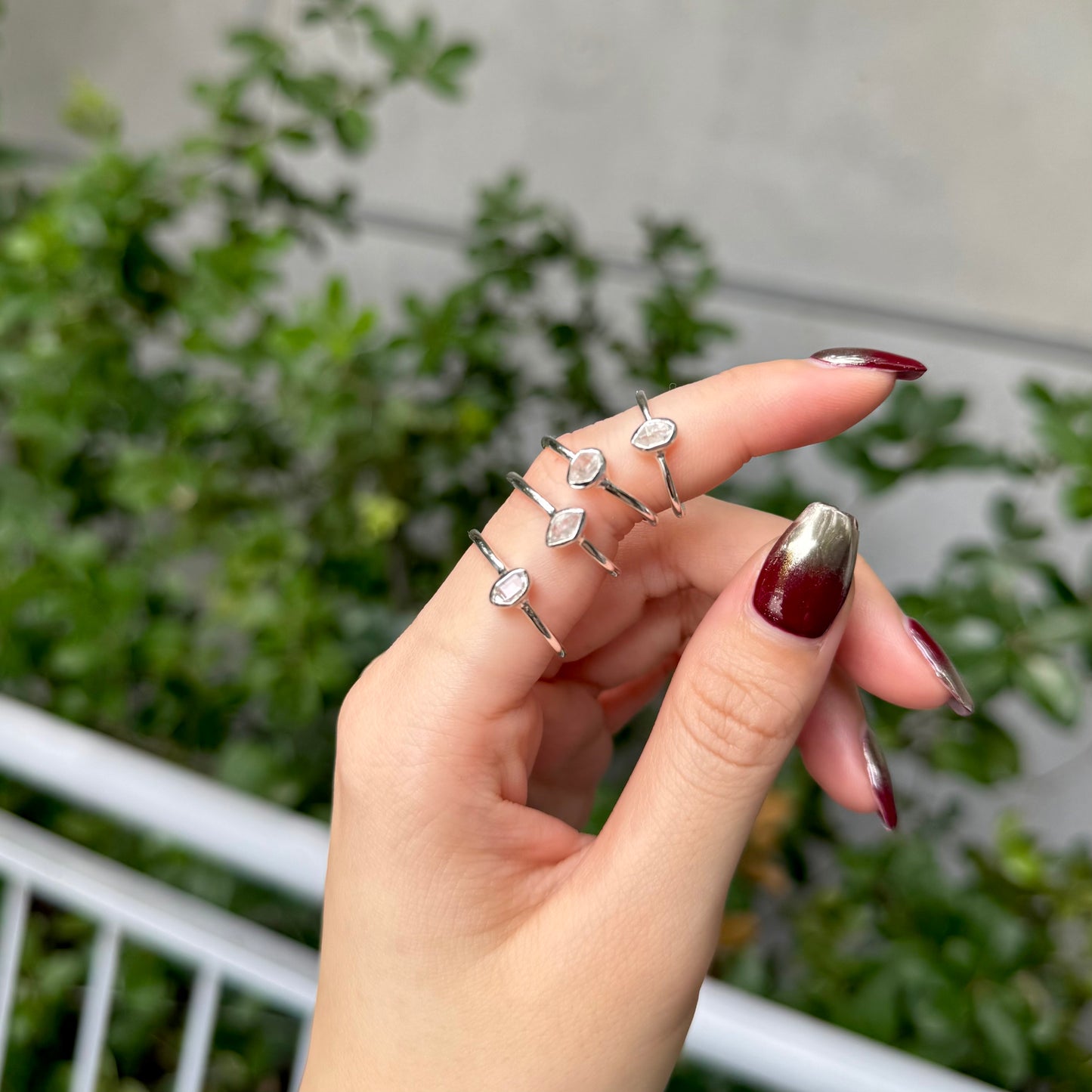 Herkimer diamond ring 2