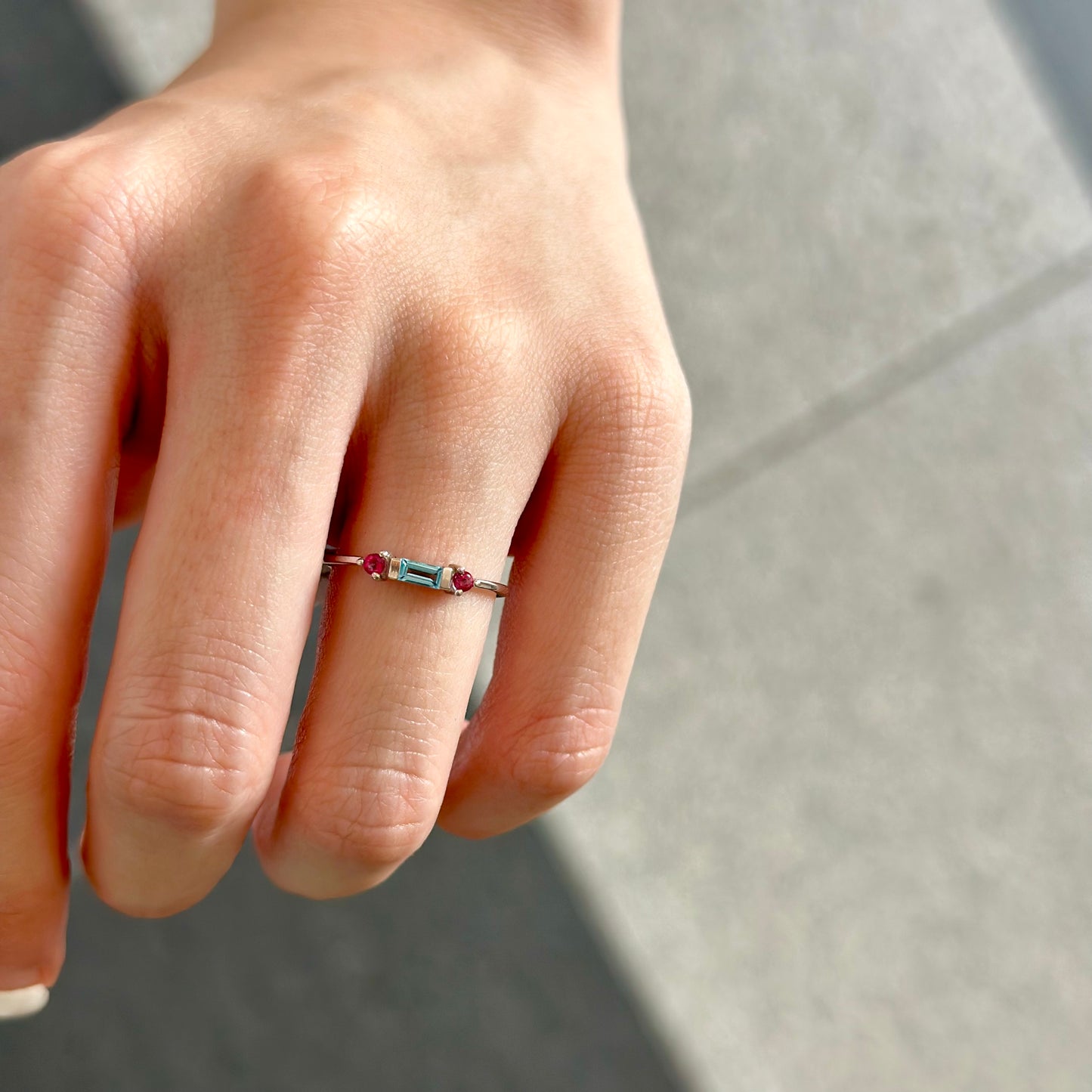 【poco】3stone petit ring