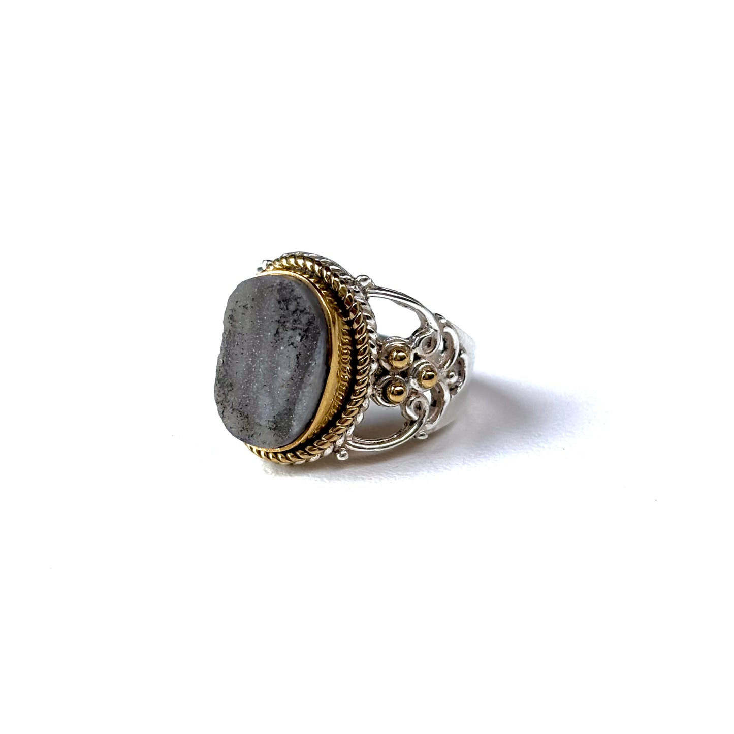 Connect ring〈 Druzy 〉