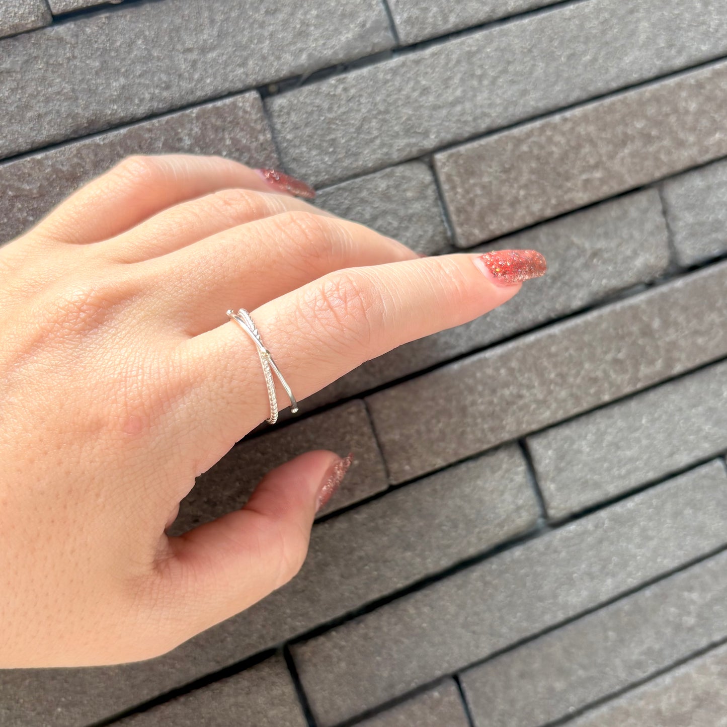 【Biju mam poco】Silver925×18K plain ring