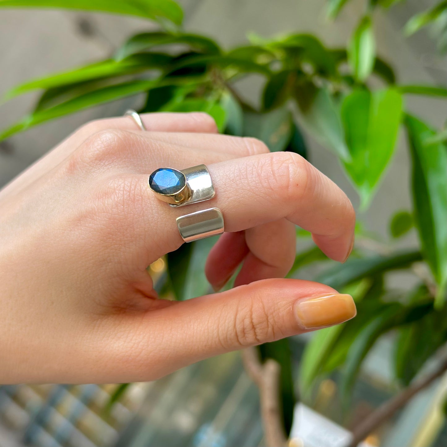 Silver925×Brass design ring 7