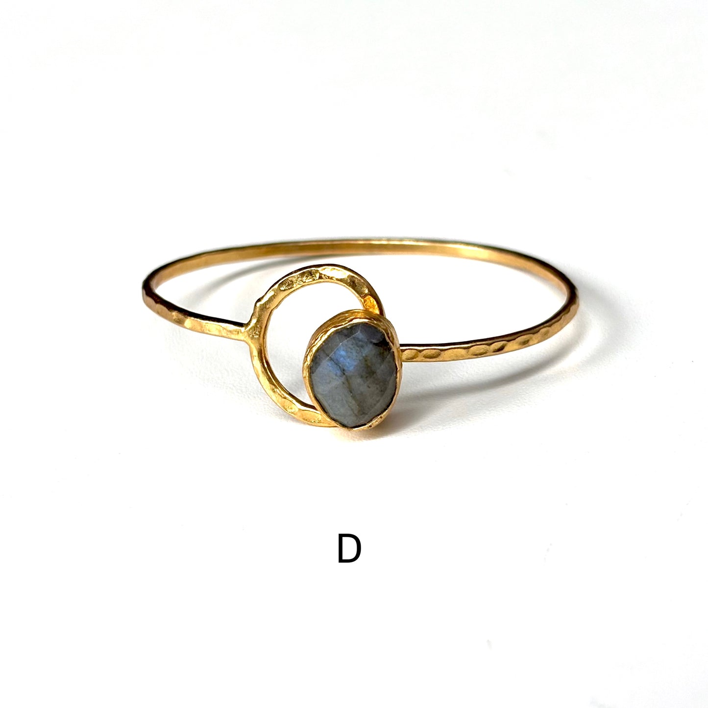 Brass 1stone bangle 2