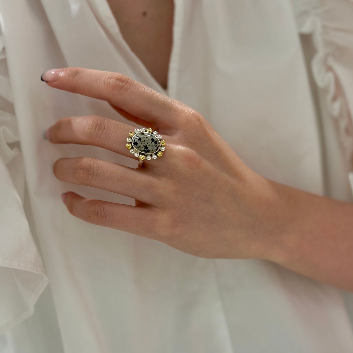 Silver925×Brass design ring