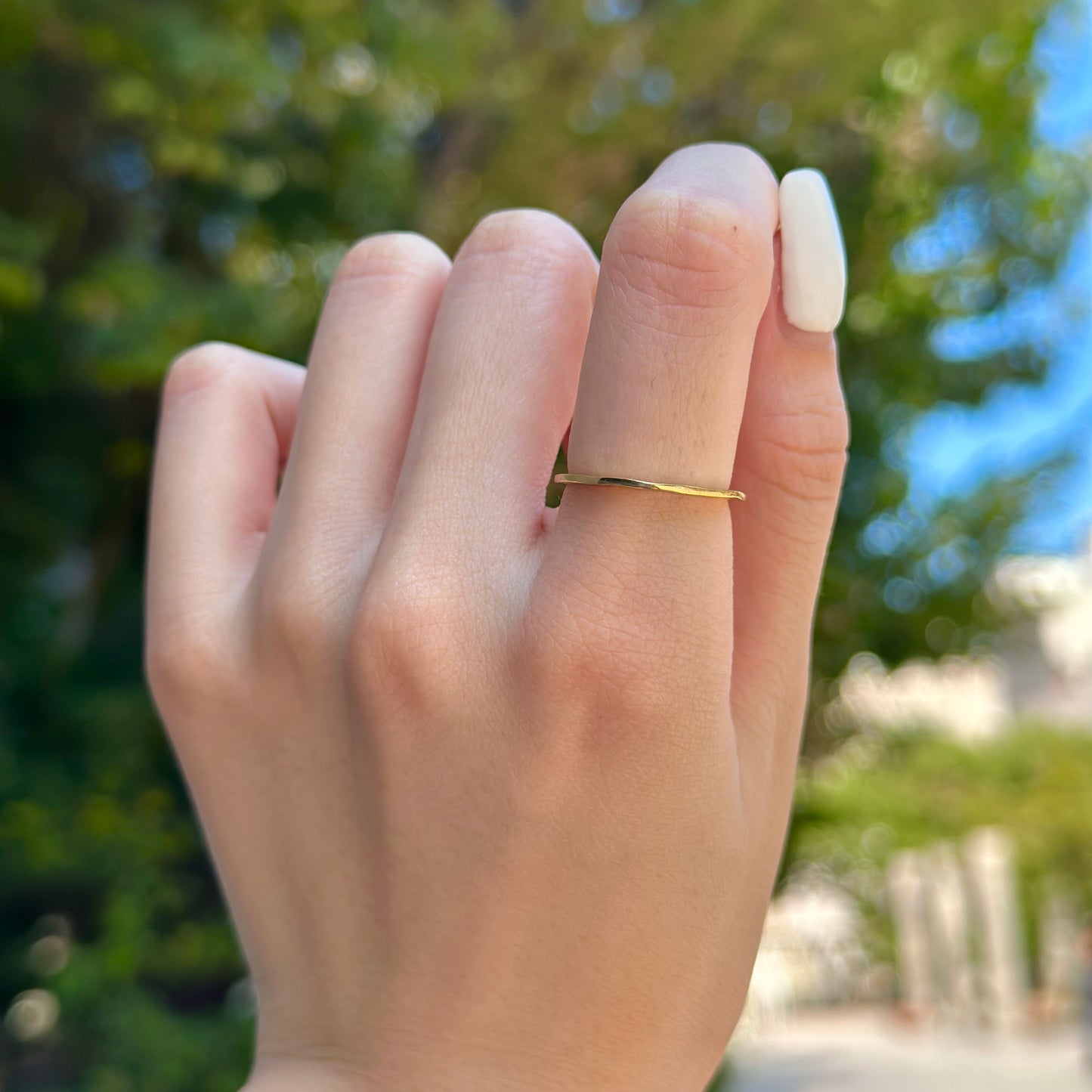 Brass plain ring 8