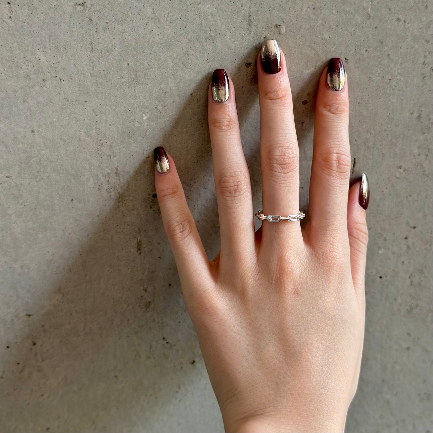 Silver925 plain ring 80