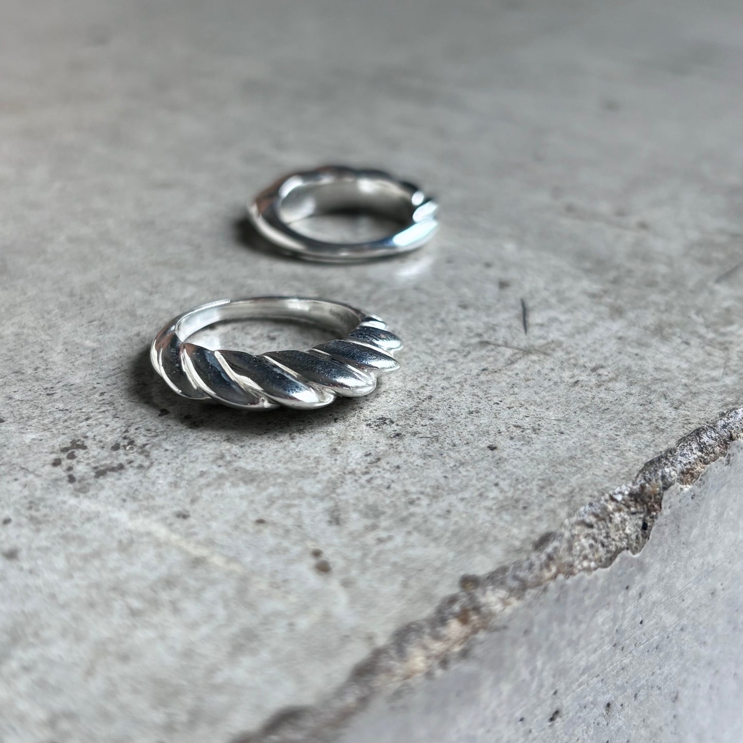 Silver925 plain ring 44