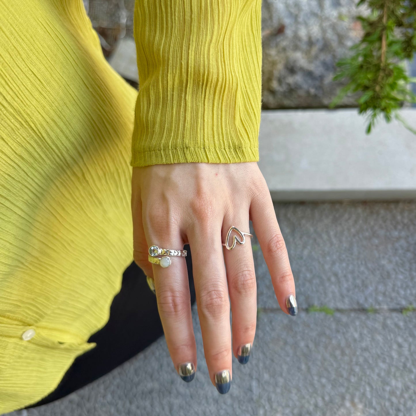 Heart plain ring 73