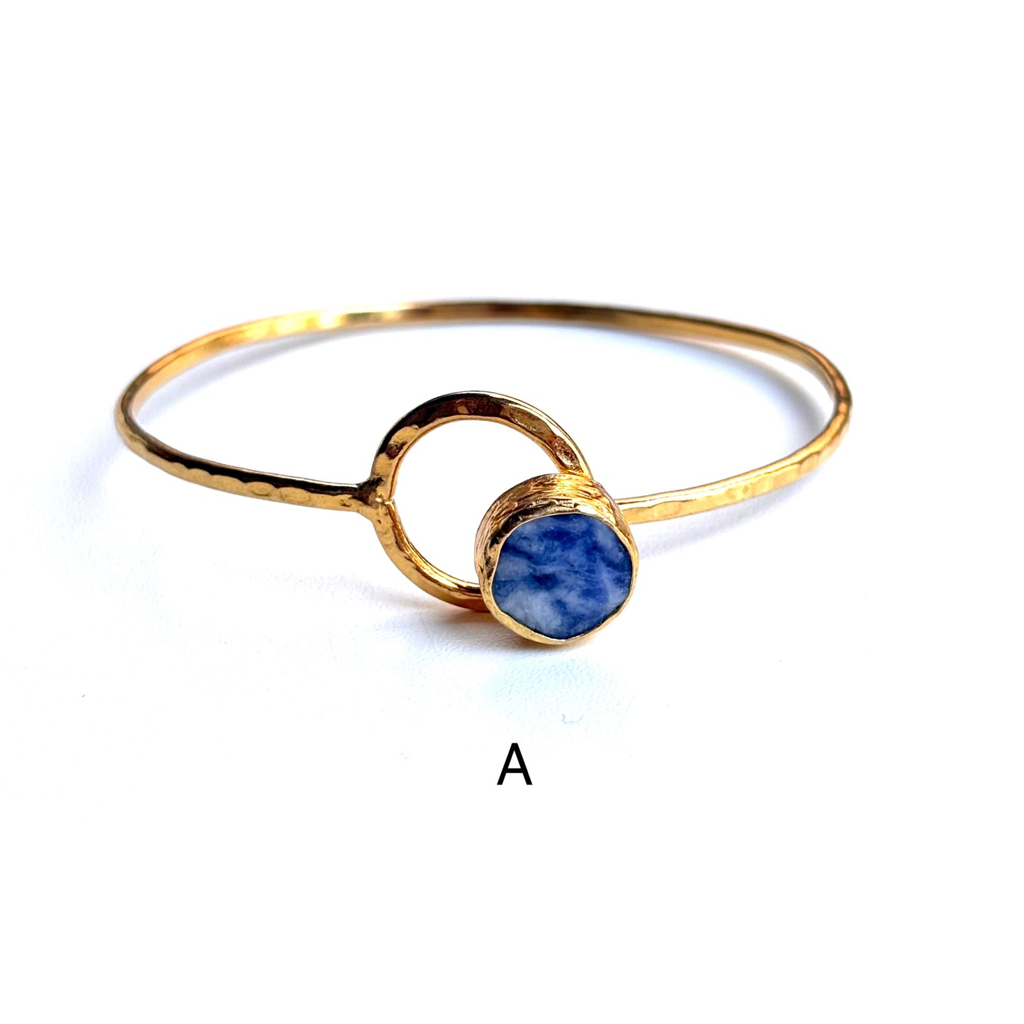 Brass 1stone bangle 3