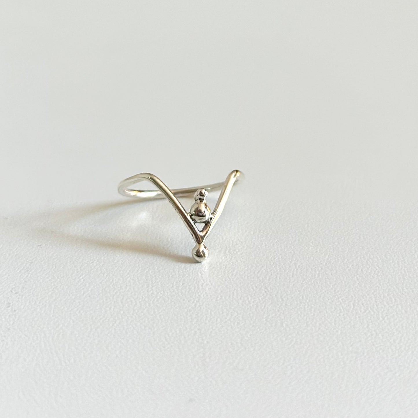 Silver925 plain ring 77