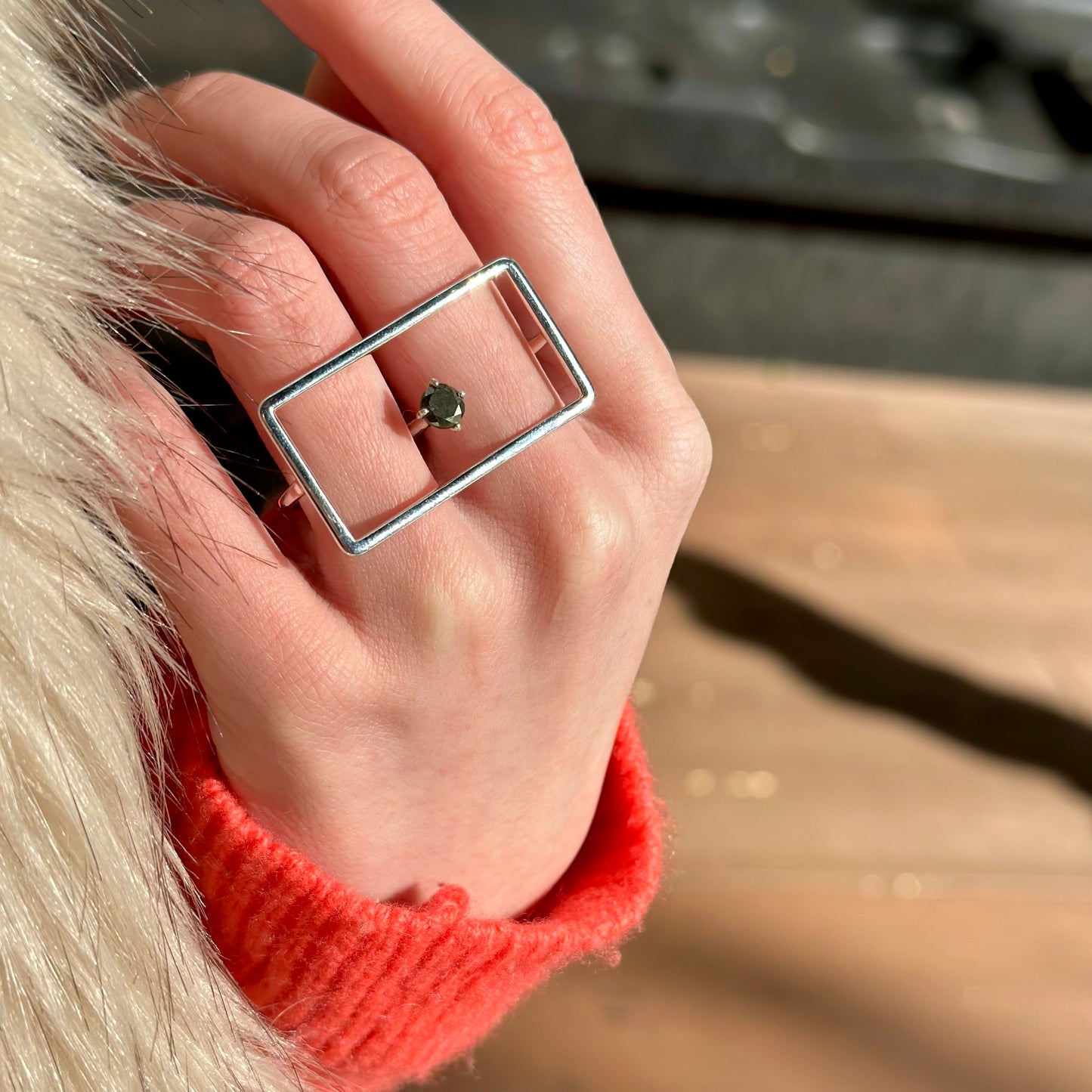Silver925 2finger ring