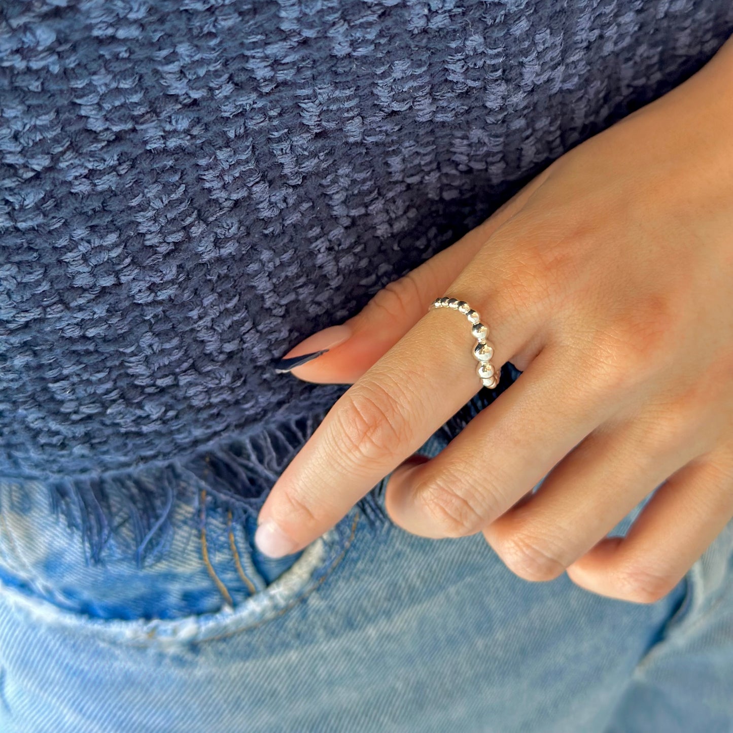 Silver925 plain ring 73