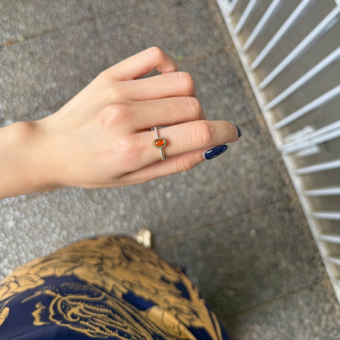 Silver925×Brass petit ring 2