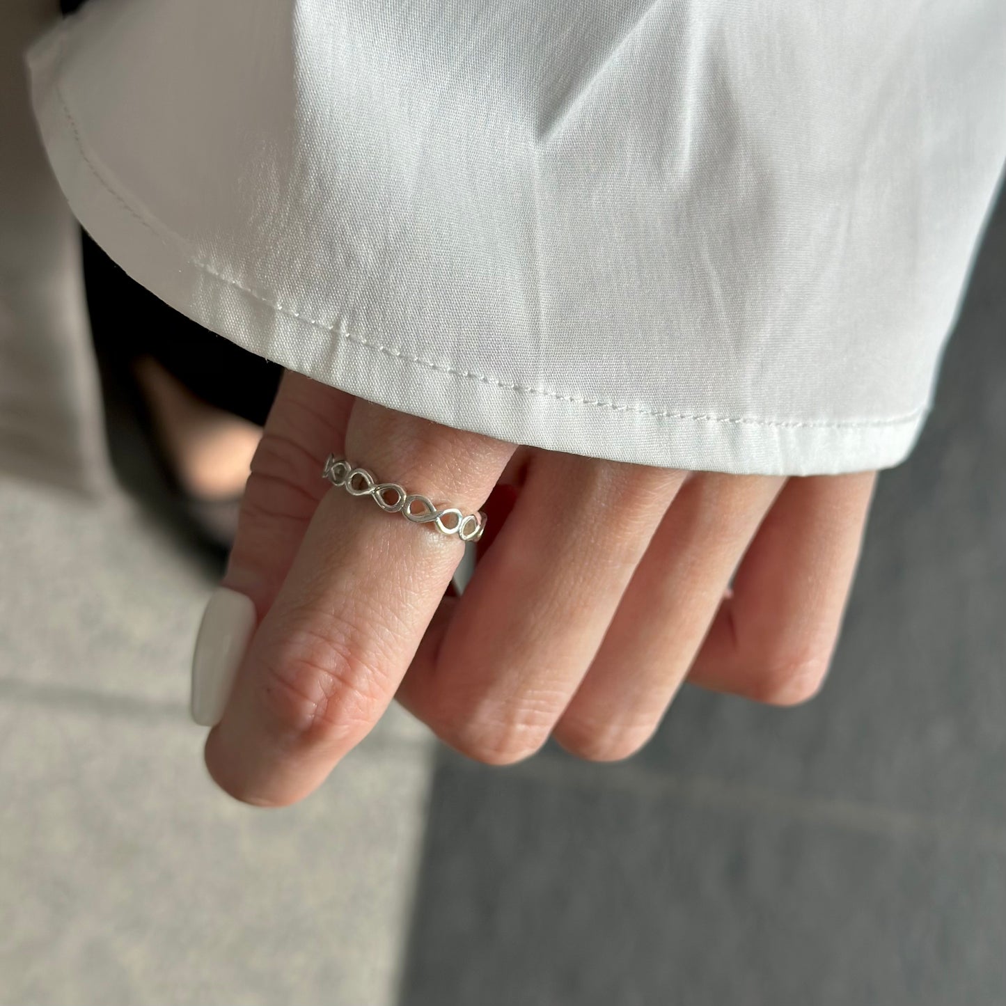 Silver925 plain ring 83