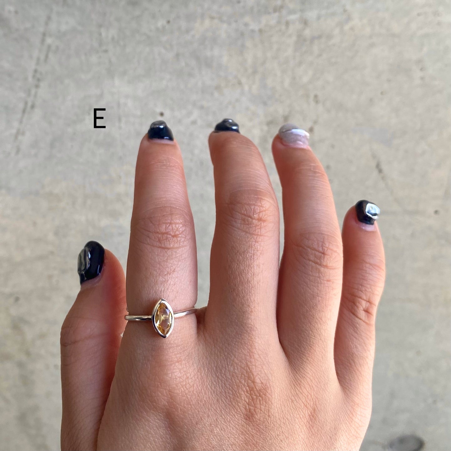Silver925 petit ring〈yellow〉