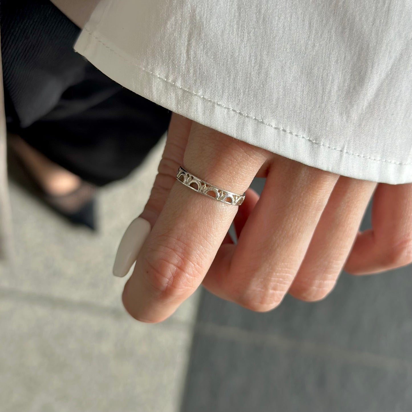 Silver925 plain ring 83