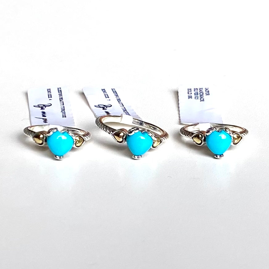 【poco】Turquoise design ring 3