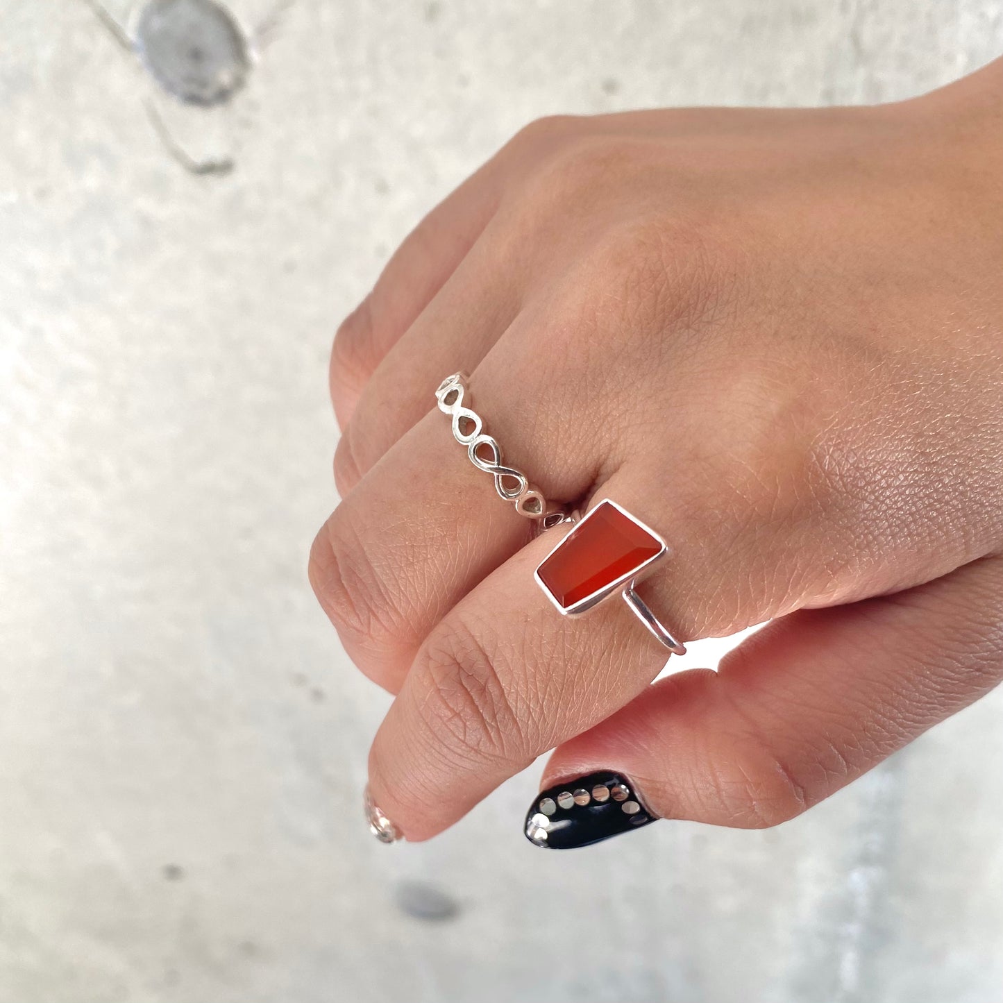 Silver925 1stone ring 7