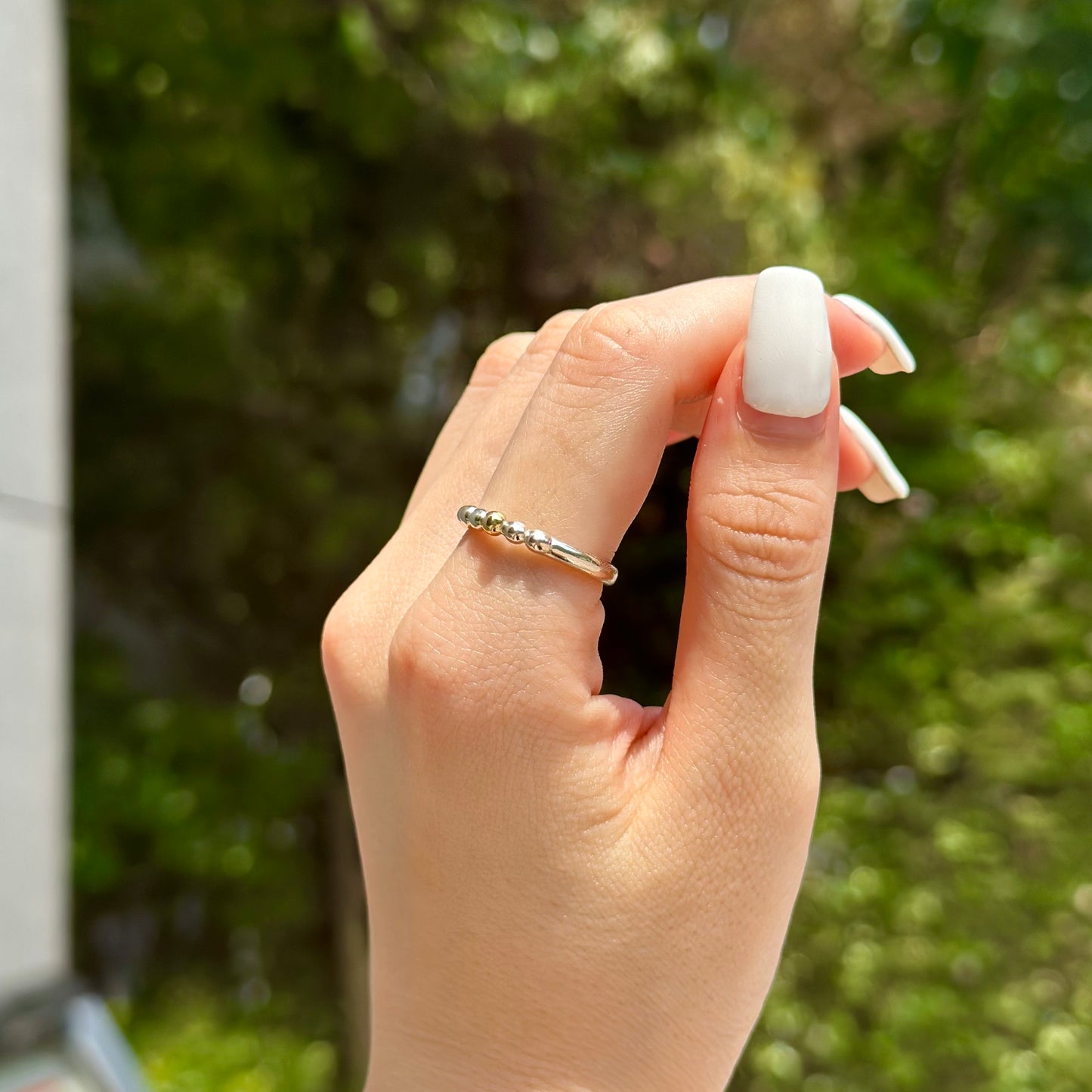 Silver925×Brass plain ring 4