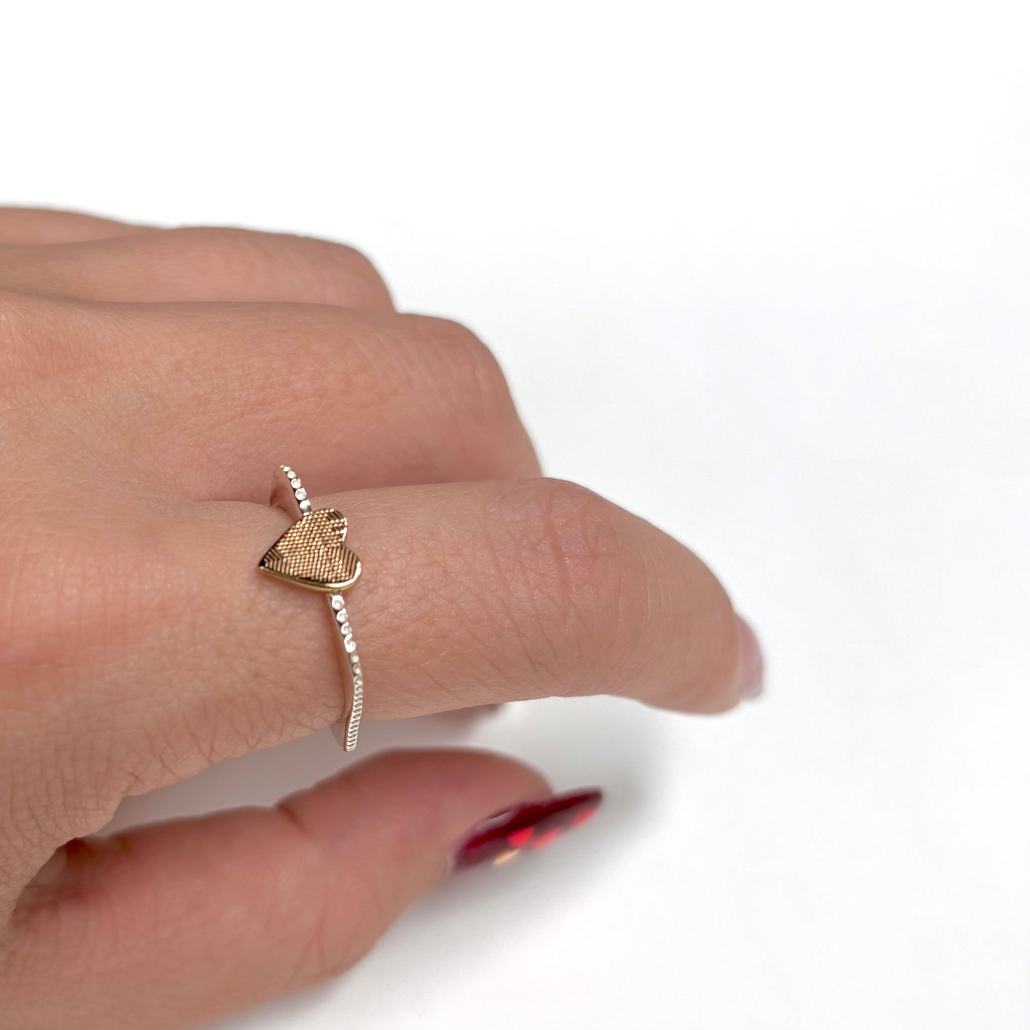 Heart plain ring 33