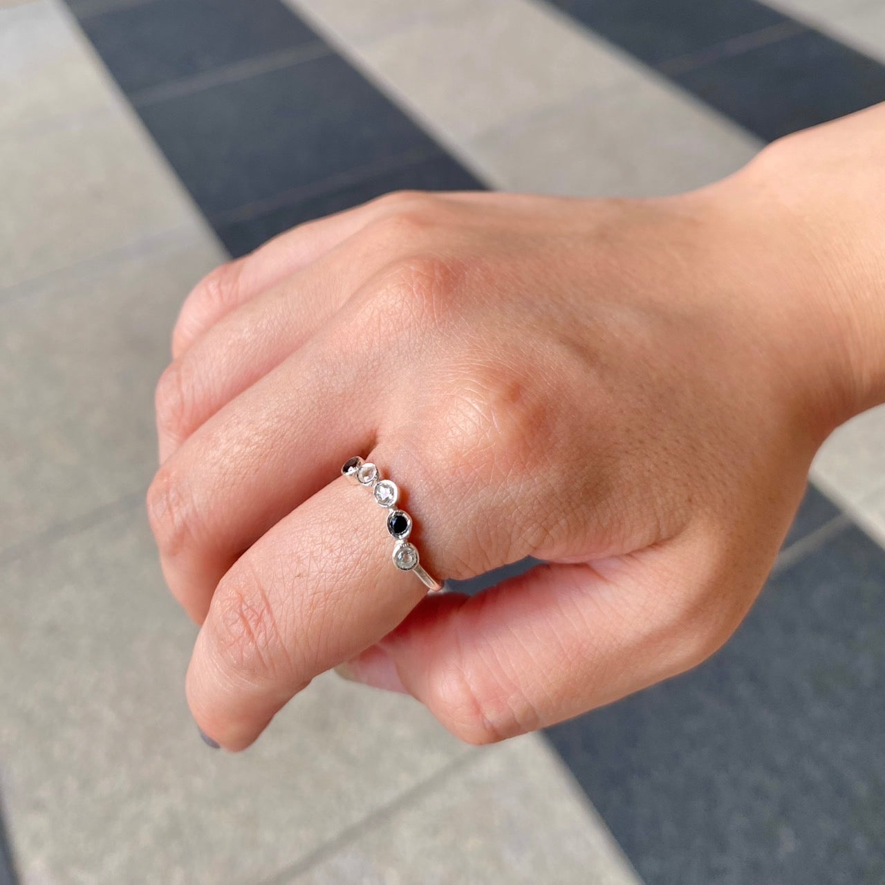 Silver925 5stone ring