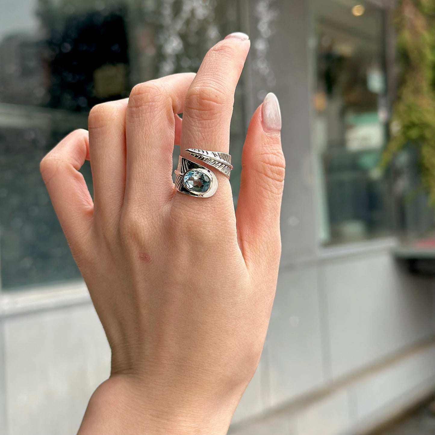 Feather design ring 2