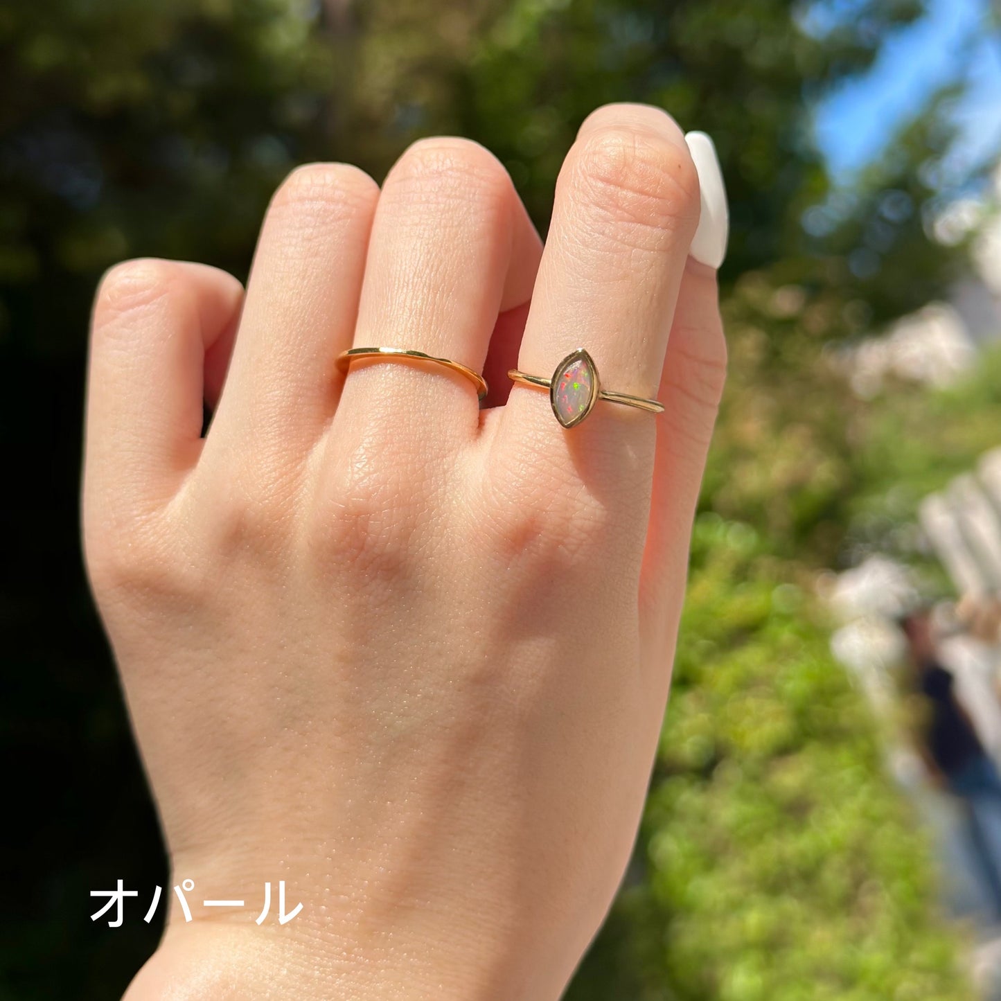 Brass petit ring 7