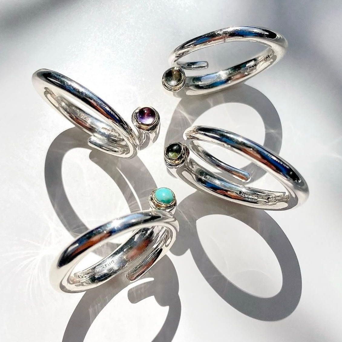 Silver925 × Brass design ring 1