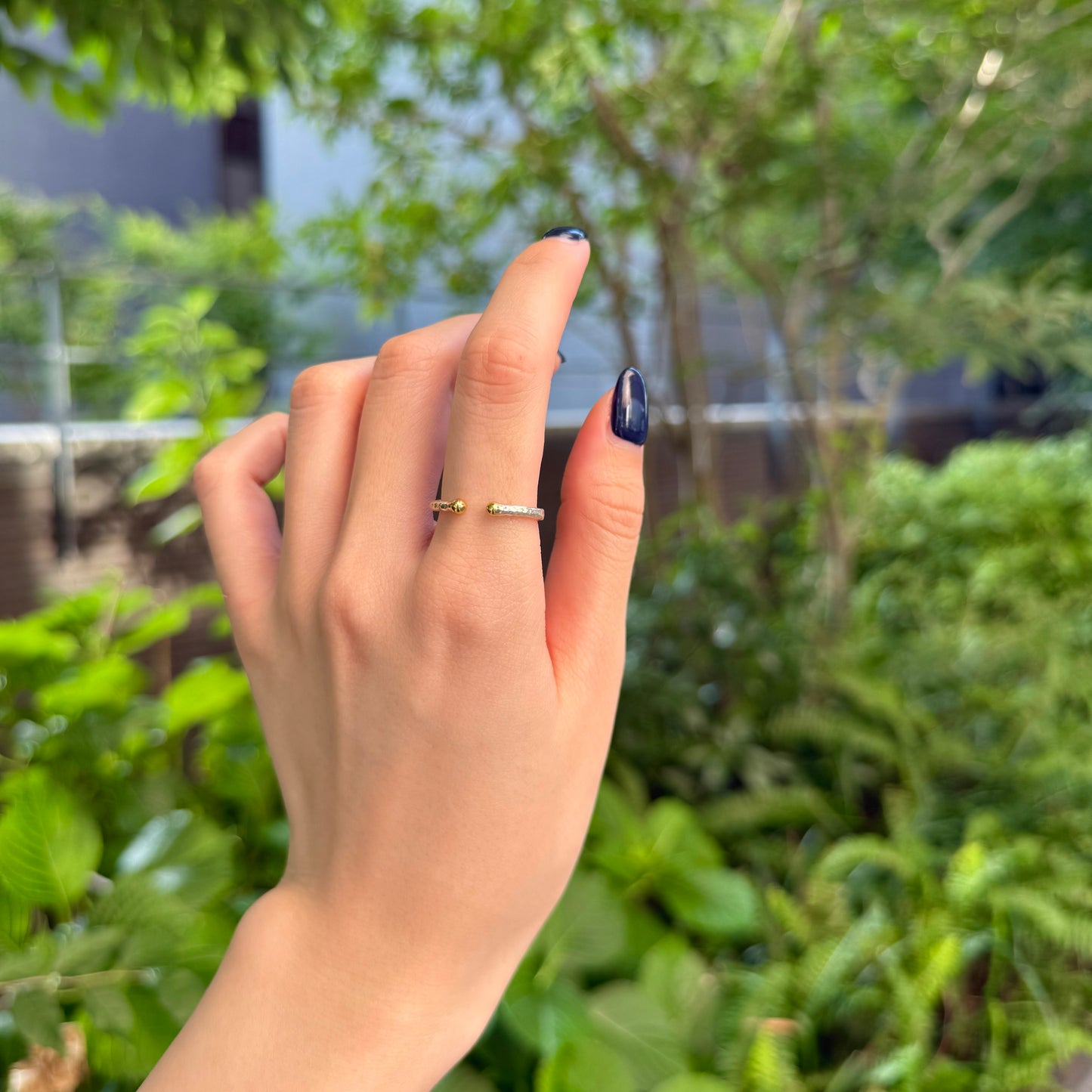 Silver925×Brass plain ring 25