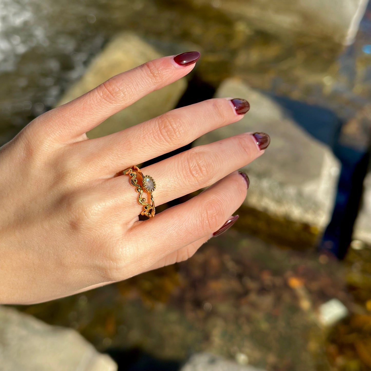 Brass petit ring 50